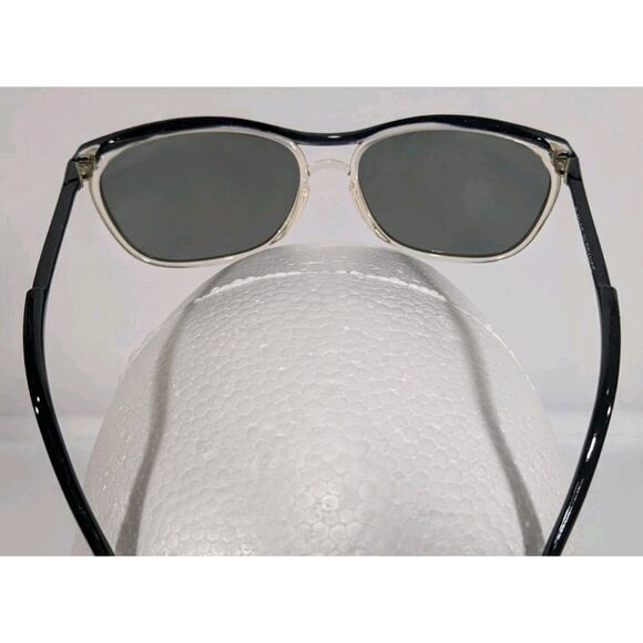 Paris France women sunglasses vintage 1980s ultra light 3 tone black white main image 7